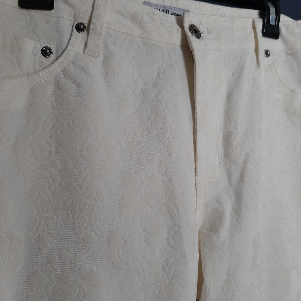 COPY - Suko off white patterned Jean's - Picture 5 of 8